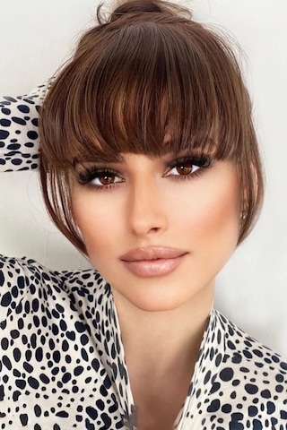 Caş Dekorasyon Takma Kahkül - Kızıl Kahve Balyaj - M2/33 - Uzun Kenarlı