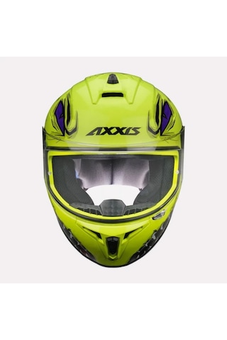 Axxıs Draken Forza Kapalı Motosiklet Kaskı Mat Sarı