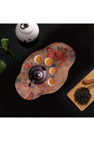 Homyl Çay Töreni Servis Altlığı İstasyonu Için Zarif Masa Kelebek Kelebek