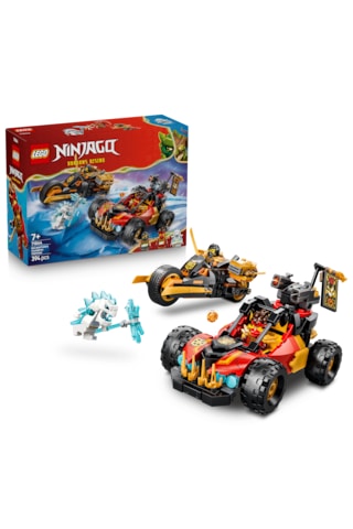 LEGO® NINJAGO® Kai ve Cole’un Birleşen Araçları 71864 - 7 Yaş ve Üzeri için 3 Minifigür İçeren Oyuncak Yapım Seti (394 Parça)