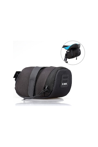 Maiyame Dayanıklı Ve Su Geçirmez Bisiklet Sele Çantası - Büyük Kapasiteli, Hafif, Tüm Bisikletler İçin Uygun, Siyah Siyah