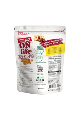 Yayla Onlife Hurmalı Ve Elmalı Granola 200 G X3