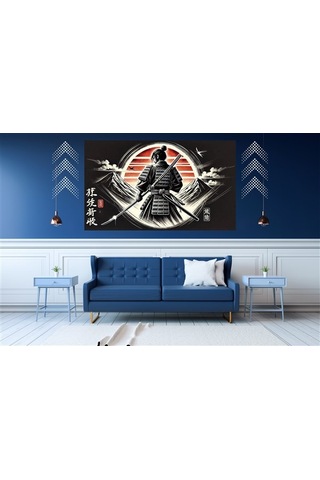 Ti-play Akıra 60x90cm Modern Samuray Pvc Çerçevesiz Tablo