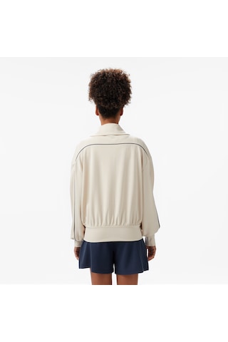 Nautica Kadın Ekru Regular Fit Dik Yaka Sweatshirt 026 55k600t Krem