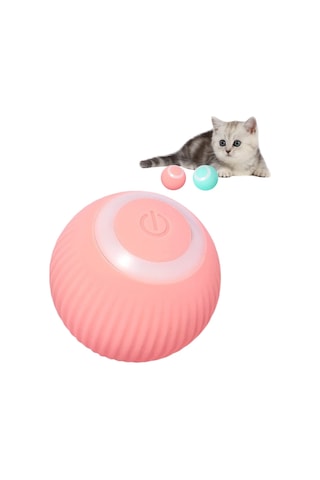 Qingmipy Akıllı Kedi Oyuncağı: 360 Dönen Led Işıklı Şarjlı Top - Av İçgüdüsünü Uyarır
