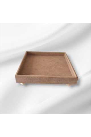 Ahşap-boyanabilir-ayaklı-kare Sunumluk