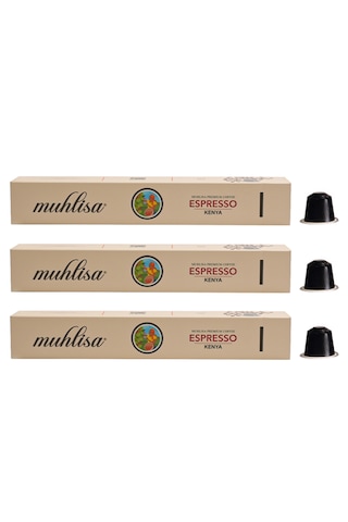 Muhlisa Espresso Kenya Kapsül Kahve 3'lü Kutu 30 Kapsül Muhlisa Espresso Kenya Kapsül Kahve 3'lü Kutu 30 Kapsül