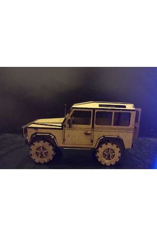 TLRhobi 3d Land Rover Defender Ahşap Lazer Kesim Araba Yapım Kiti