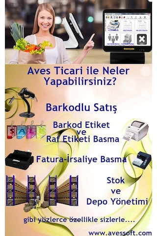 Yerli Üretim Logo Basabİlen Market Programı Barkod Okuyucu