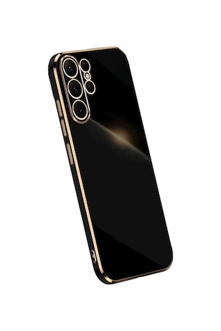 Galaxy Uyumlu S25 Ultra Kılıf Volet Silikon - Siyah