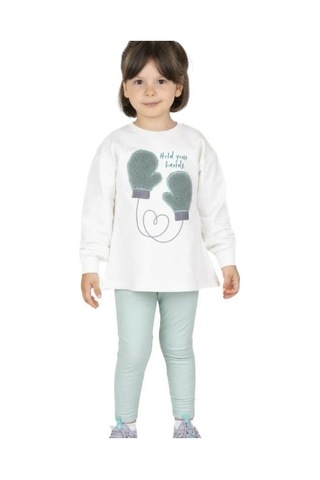 Best Kız Çocuk Yüksek Bel Mint Tayt-13514 Mint