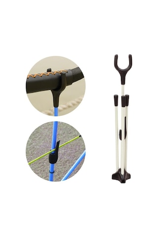 Pazly Suntek Bileşik Yay Standı Katlanabilir Avcılık Rafı Beyaz