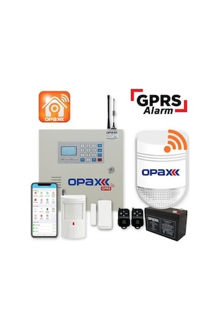 Opax-2646 Gprs Alarm Paneli & Bgr-09 Kablosuz Sirenli Full Set