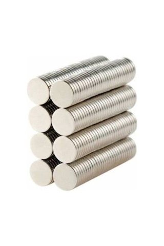100 Adet Neodyum Mıknatıs Magnet - D5x1mm Yuvarlak Mini Neodyum