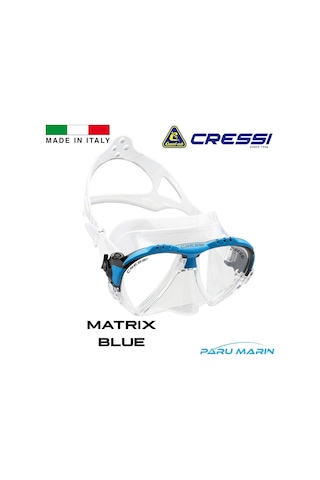 Parumarin Cressi Matrix Blue Dalış Ve Yüzme Maskesi