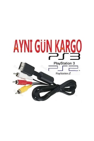 Playstation 2 3 Ps2 Ps3 Tv Av Bağlantı Kablosu