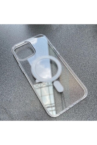 Apple iPhone Uyumlu 13 Magsafe Kablosuz Şarj Özellikli Köşe Korumalı Şeffaf Kılıf