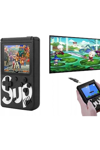 Video Oyun Konsolu 400 Oyunlu Mini i Gameboy Siyah