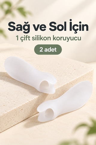 Ayak Serçe Parmak Bunyon Koruyucu Silikon Makaralı 2li Set