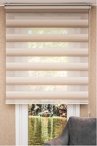 Koçtaş Plus Zebra Stor Perde Kahverengi Karamel 1000797260