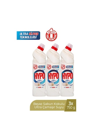 Hyper Hypo Ultra Çamaşır Suyu Beyaz Sabun 3 x 750 G