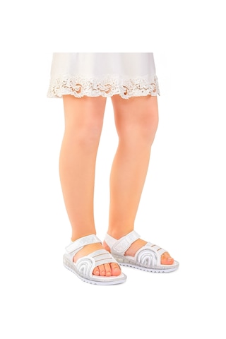 Kiko Kids Kız Çocuk Sandalet Arz 2352 Beyaz