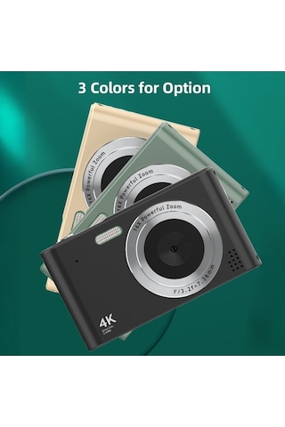 Trendooze Springsun 4k Dijital Kamera Video Kamera 48mp 2.4 İnç Ekran 16x Dijital Zoom Hs