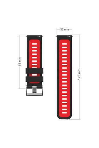 Gear S3 Krd-55 Uyumlu Mxsp Kordon-siyah-sarı