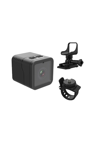 Monyee Wifi Bağlantılı 1080p Su Geçirmez Bisiklet Kamerası - 150 Geniş Açılı Lens Siyah