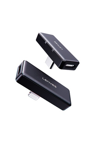 Lenyes Lm209 Type-c Portlu Kablosuz Yaka Mikrofonu Siyah