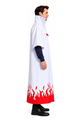 Minato Namikaze Cosplay Pelerini Yetişkin Beyaz