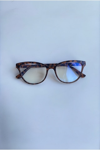 Habeq Leopar Desenli Yeni Sezon Cat Eye Gözlük Optik Uyumlu Mavi Işık Korumalı Çok Renkli