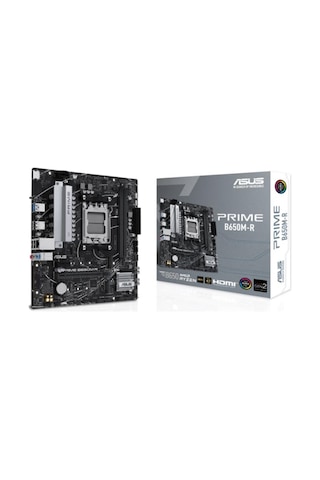 Asus Prıme B650m-r Ddr5 7200mhz 1xhdmı 2xm.2 Usb3.2 Matx Am5 Amd Am5 9000/8000/7000 Serileri İle Uyumlu