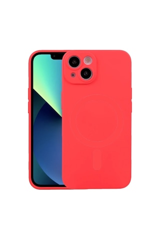 Ally İphone 14 6.1inç Liquid Silica Magsafe Uyumlu Silikon Kılıf- 5775 Mavi