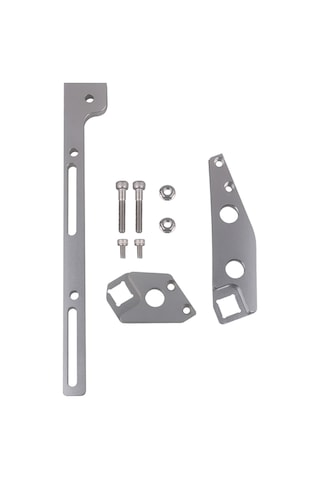 Youmex Alüminyum Gaz Kelebeği Kablo Braketi Seti - Metal Emme Manifoldu İçin, Gümüş Renk, 26x4.5x4cm