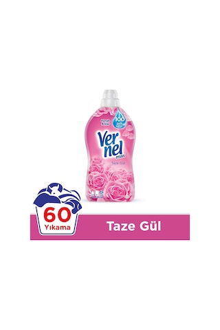 Vernel Max Konsantre Çamaşır Yumuşatıcı Taze Gül 2 x 1440 ML