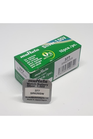Murata-Sony 377 SR626SW 1,55V Saat Pili 10'lu Paket