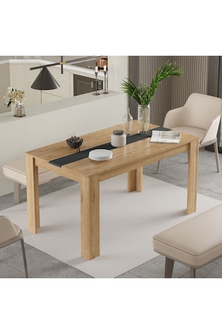 Aven Yemek Masası 140x80 Sepet-beyaz Ave22-sa Antrasit