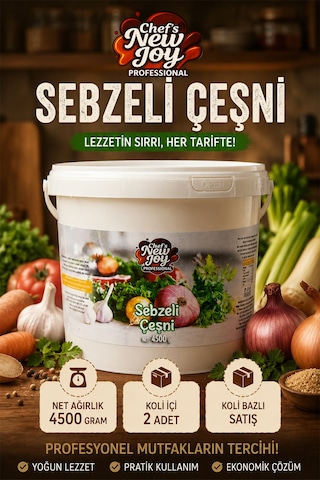 Sebzeli Çeşni 4500 G X 2 Adet - 1 Koli Koli Bazlı Avantaj Paketi