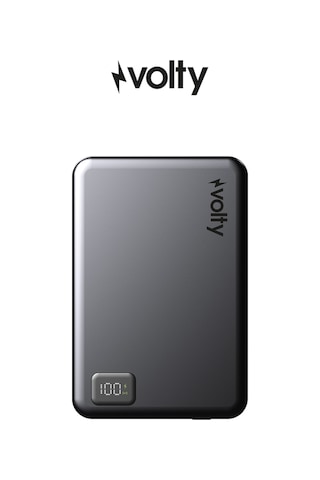 Magsafe Powerbank 5000 Mah 15w Kablosuz, 20w Pd Hızlı Şarj, Dijital Ekran, 108g V0601003 Gri