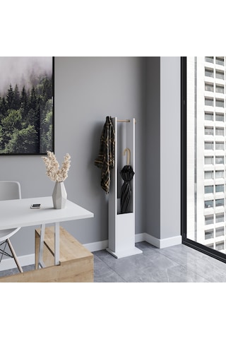 Lagomood Joline Şemsiyelik Askılık Meşe Beyaz Beyaz - Meşe