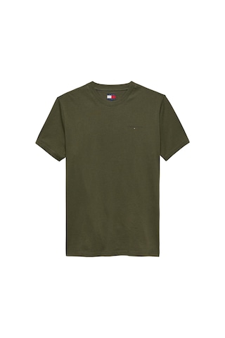 Tommy Hilfiger Tjm Slim Linear Chest Pamuklu Haki Erkek T-shirt-12262 Green