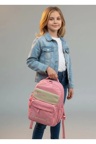 Backpack Çok Bölmeli Okul & Günlük Sırt Çantası Pembe Backpack Çok Bölmeli Okul & Günlük Sırt Çantası Pembe
