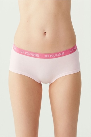 U.S. Polo Assn. U.s Polo Assn. 66115 Kadın 3 Lü Şort Külot-pembe&gri&mint Pembe