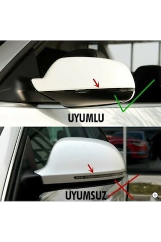 Audi A3 8p 2008-2012 Batman Yarasa Ayna Kapağı Piano Black Abs Plastik