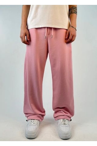 Zaee Yazlık Basic Ayarlanabilir Paça Baggy Eşofman Altı Pembe