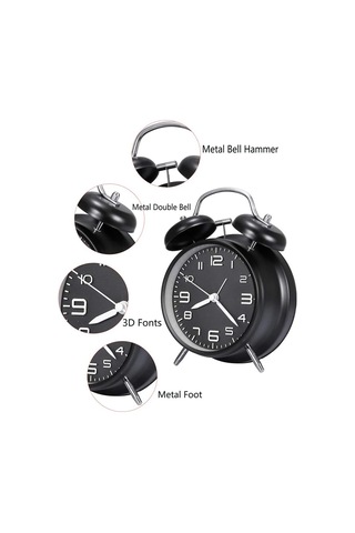 4 Inç Ikiz Çan Yüksek Sesli Çalar Red