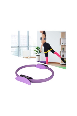 Suntek Pilates Fitness Halkası Cihazı Ekipmanı Ev Mor Mor