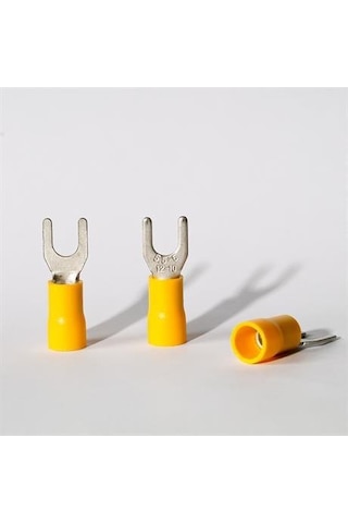 Eurowest 4,00-6,00mm M5 Çatal Tip İzoleli Kablo Ucu 1 Kutu 100 Adet