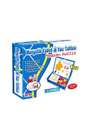 4 Yaş Manyetik Tablet Tangram&yazı Tahtası diytoy